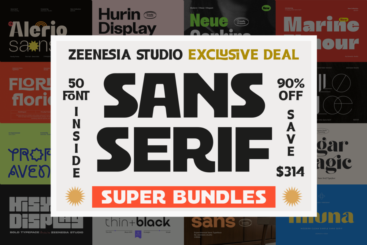 The Exclusive Sans Serif Super Bundle