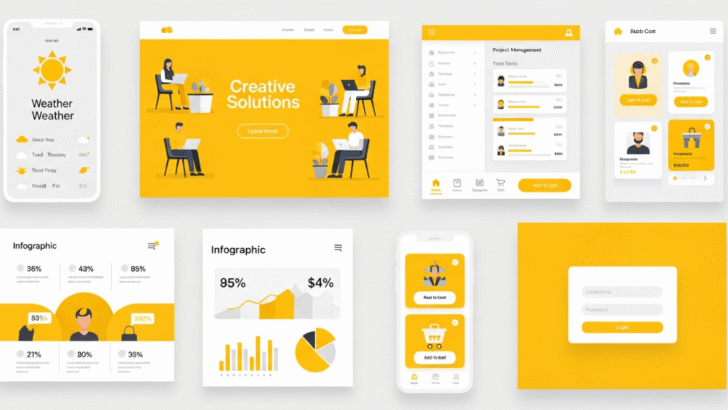 yellow color usage in branding