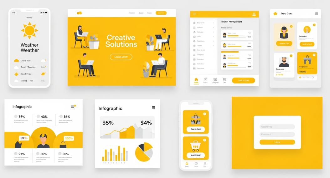 yellow color usage in branding