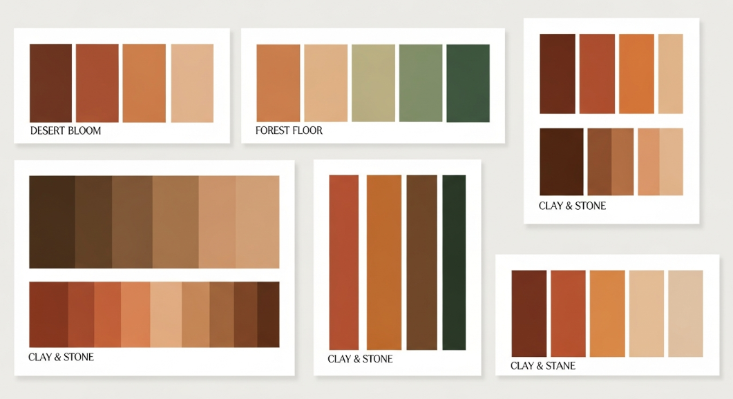 earthy color palettes for branding 2026