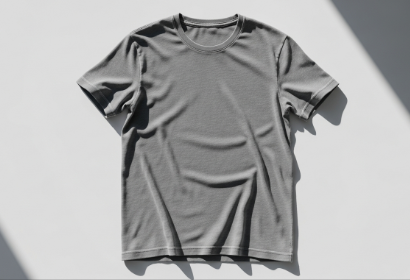 free tshirt mockup displayed on a clean fabric surface with realistic lighting