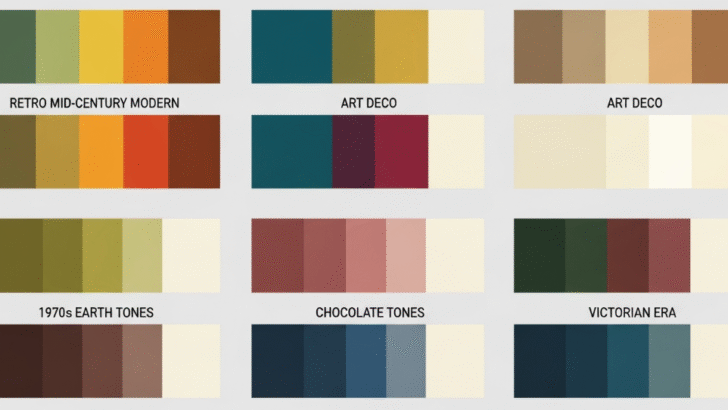 vintage color combinations for design