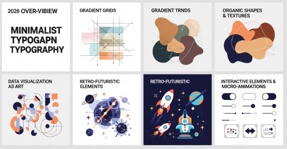 latest graphic design trends for 2026 in modern branding