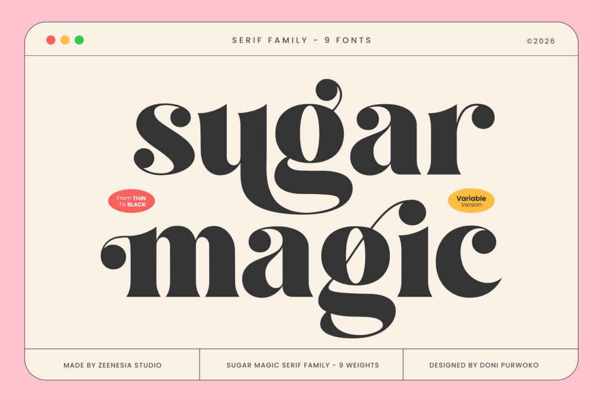 Sugar Magic Serif Family